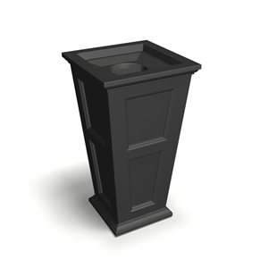 Mayne 90.85 Litres Black Plastic Commercial/residential Touchless Trash Can (Lid Included)
