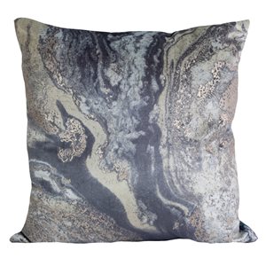 Gouchee Home Galaxy 18-in x 18-in Square Silver Decorative Pillow