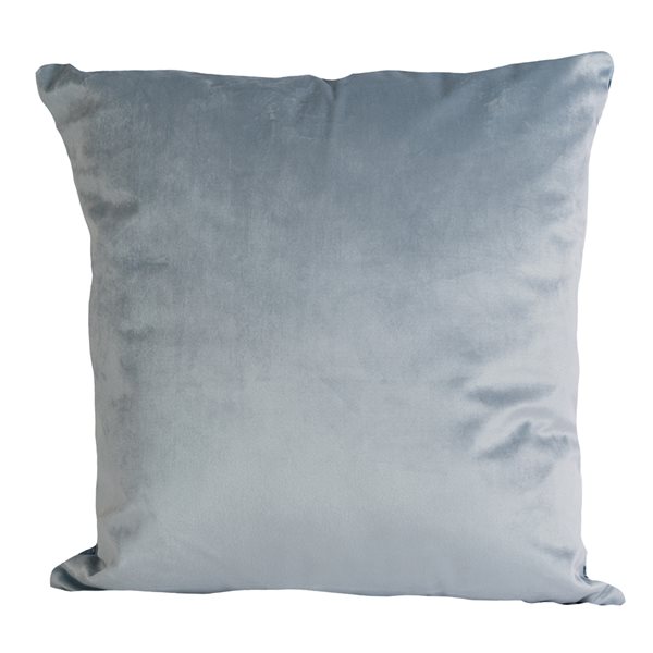 Coussin décoratif carré de 18 po x 18 po Beverly Hills par Gouchee Home, bleu