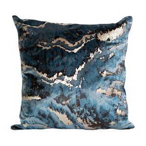 Gouchee Home Galaxy 18-in x 18-in Square Blue Decorative Pillow