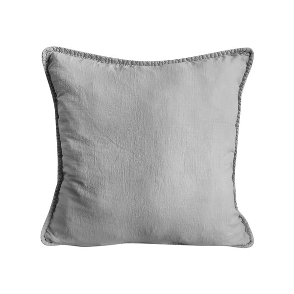 Gouchee Home Carson 18-in x 18-in Square Grey Decorative Pillow