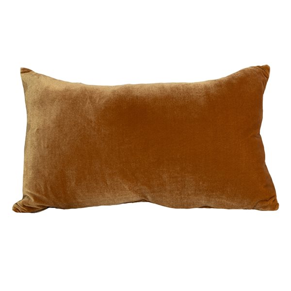 Coussin décoratif rectangulaire de 12 po x 20 po Layla par Gouchee Home, moutarde