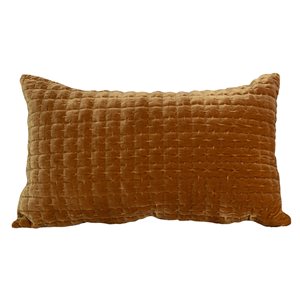 Gouchee Home Layla 12-in x 20-in Rectangular Mustard Decorative Pillow