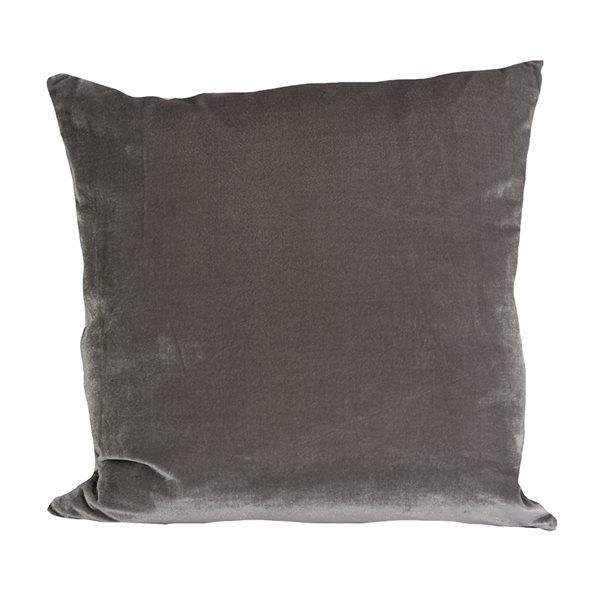 Coussin décoratif carré de 18 po x 18 po Layla par Gouchee Home, gris