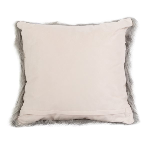 Gouchee Home Edinburgh 18-in x 18-in Rectangular Light Grey Decorative Pillow
