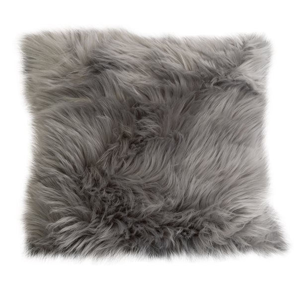 Gouchee Home Edinburgh 18-in x 18-in Rectangular Light Grey Decorative Pillow
