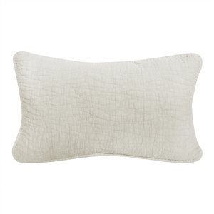 Gouchee Home Carson 12-in x 20-in Rectangular Off-White Decorative Pillow