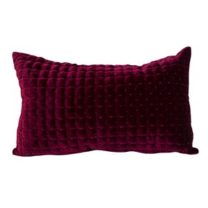 Gouchee Home Layla 12-in x 20-in Rectangular Bordeaux Decorative Pillow