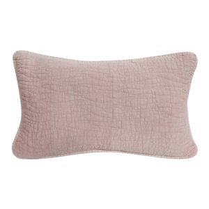 Gouchee Home Carson 12-in x 20-in Rectangular Pink Decorative Pillow