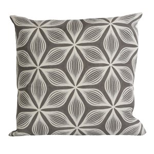 Gouchee Home Ida 18-in x 18-in Square Grey Decorative Pillow