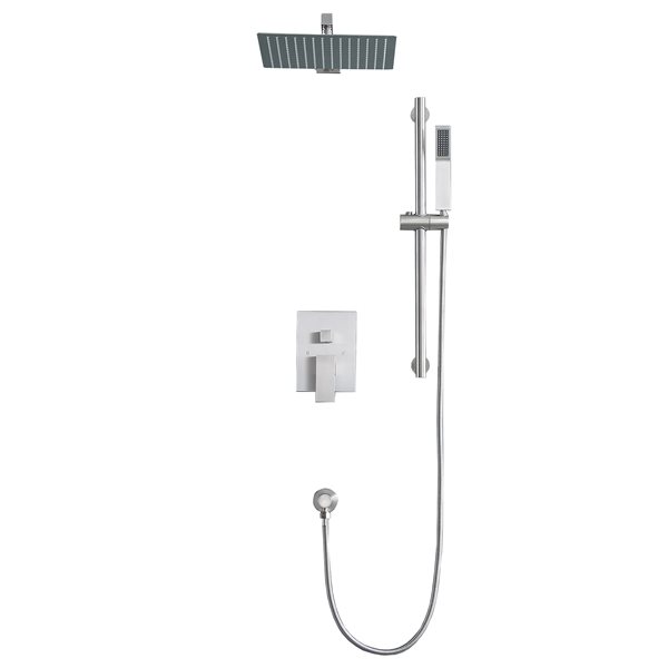 Clihome 10-in 2-Function Shower System with Adjust Height Bar