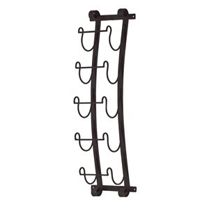 Southern Enterprises Andee Wrought Iron Wall-Mounted Wine Rack
