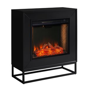 Holly & Martin Frescan 33-in W Black Fan-forced Smart Electric Fireplace