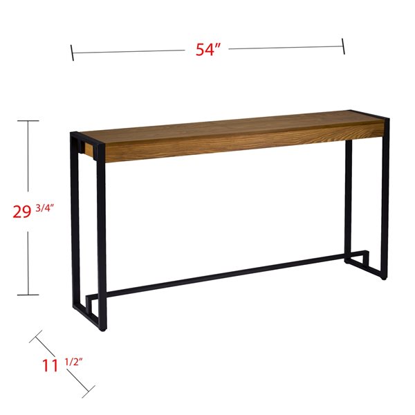 Holly & Martin Macen Oak Industrial Console Table