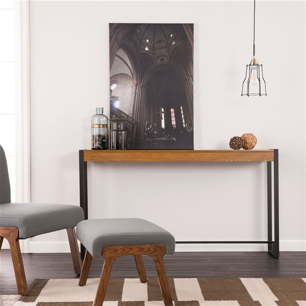 Holly & Martin Macen Oak Industrial Console Table