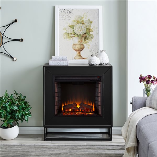 Holly u0026 Martin Frescan 33-in W Black Fan-forced Electric Fireplace  FE1063059 | RONA