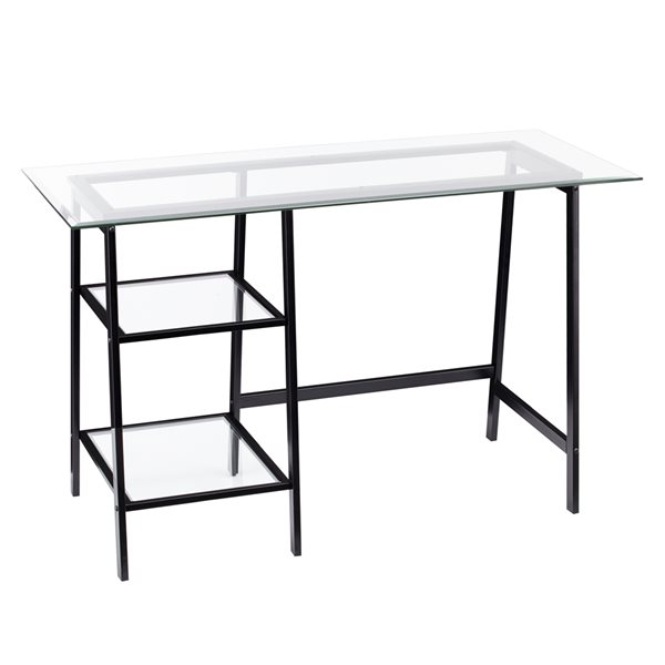 Southern Enterprises Arlow 46-in Black Modern/Contemporary Writing Desk
