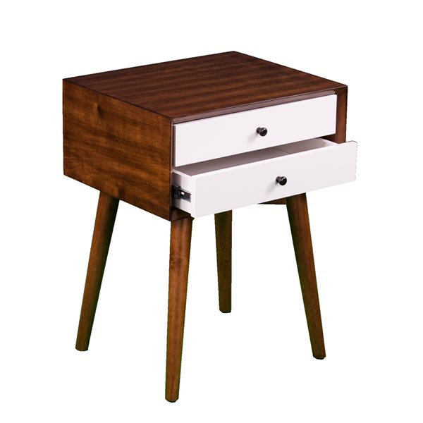 SOUTHERN ENTERPRISES Aida Bedside Table with Drawers ATG6782HF RONA
