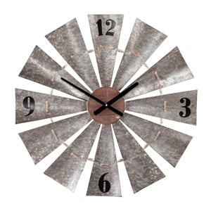 Southern Enterprises Baldhart Analog Round Wall Standard Clock