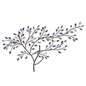 Southern Enterprises Brosa 25-in H x 44.75-in W Tree Metal Wall Sculpture