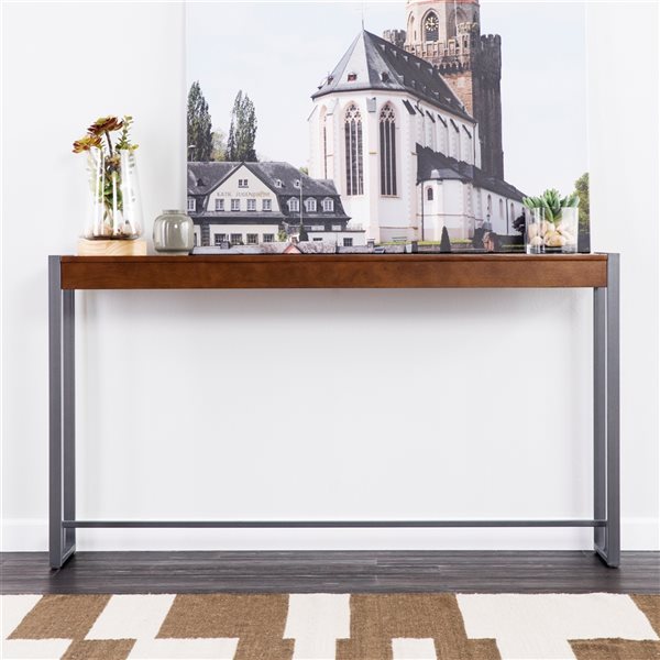 Holly & Martin Macen Dark Tobacco Industrial Console Table