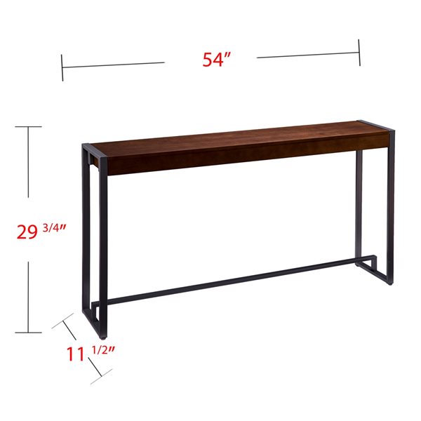Holly & Martin Macen Dark Tobacco Industrial Console Table