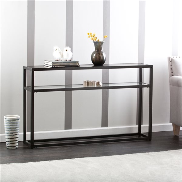 Holly & Martin Baldrick Matte Black Casual Console Table