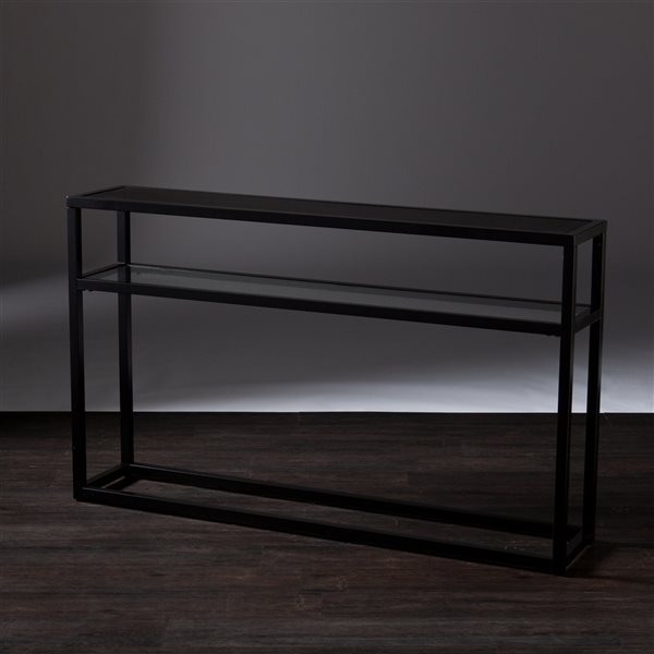 Holly & Martin Baldrick Matte Black Casual Console Table