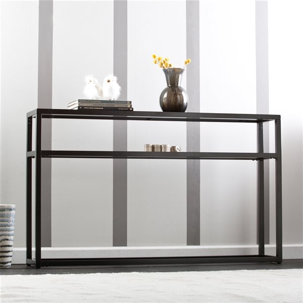 Holly & Martin Baldrick Matte Black Casual Console Table