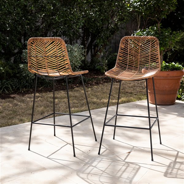 wicker chairs counter height