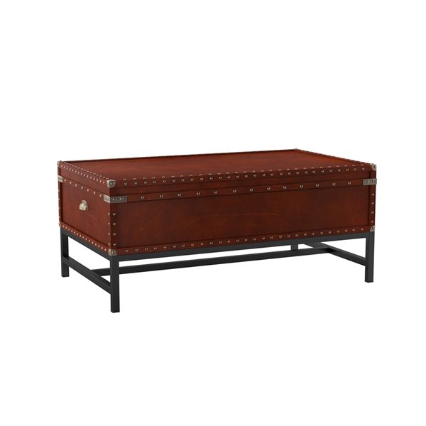 Southern Enterprises Voyager Espresso Wood Veneer Coffee Table ATG0289