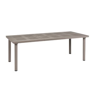 Table de salle à manger Libeccio pour l'extérieur par Nardi, hauteur réglable, beige