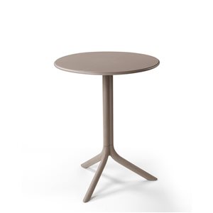 Nardi Spritz Outdoor Bistro Table with Two Bases - Beige