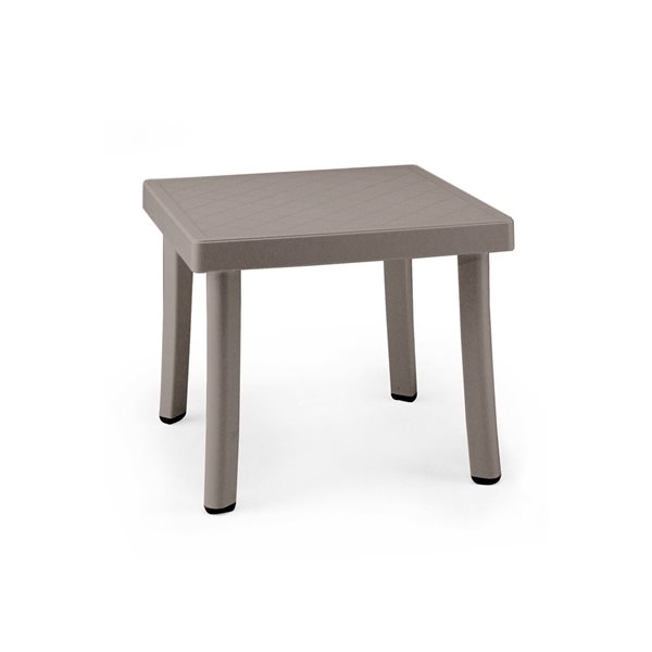 Nardi Rodi 18-in Square Side Table Beige Resin