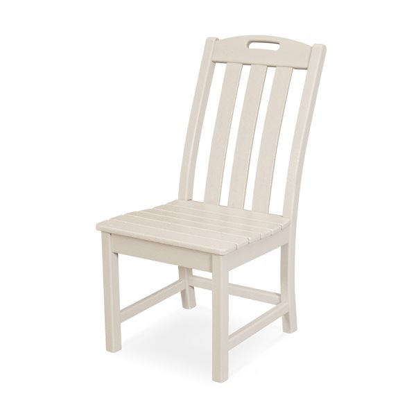 Trex Outdoor Yacht Club Sand-Castle Plastic Dining Chair