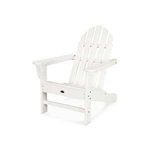 Trex Outdoor Cape Cod Classic-White Plastic Adirondack Chair