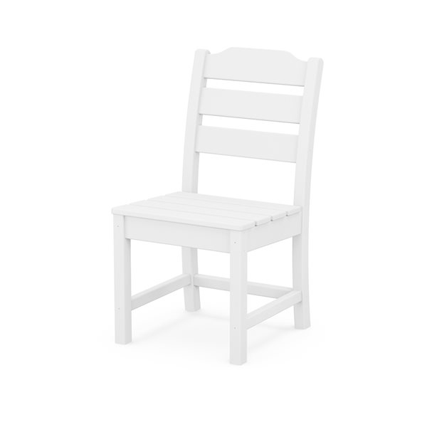 allen + roth Oakport White Plastic Dining Chair