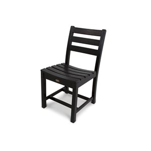 Trex Outdoor Monterey Bay Charcoal-Black Plastic Dining Chair