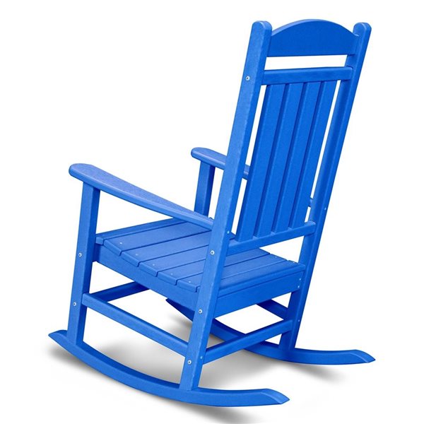 POLYWOOD Rocker Pacific-Blue Plastic Presidential Rocking Chair