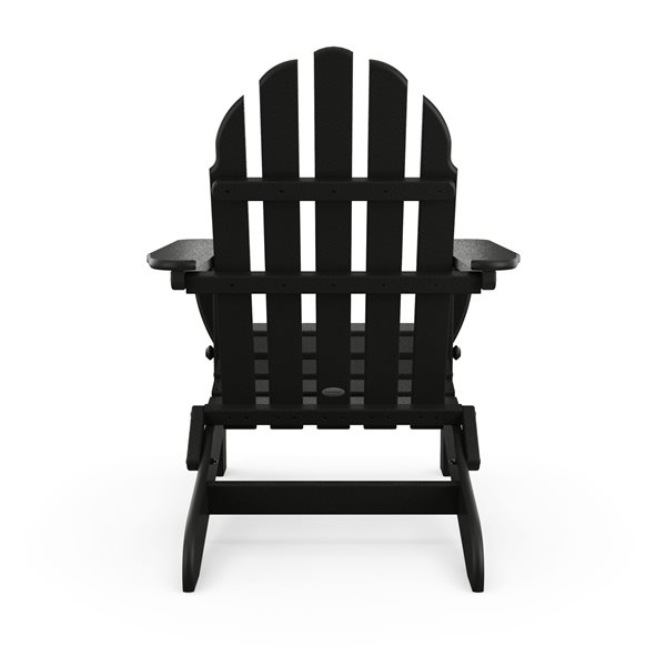 Polywood Classic Adirondack Black Folding Chair Ad5030bl Rona