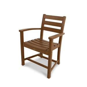 Trex Outdoor Monterey Bay Tree-House Plastic Dining Arm Chair