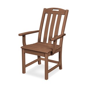 Trex Outdoor Yacht Club Tree-House Plastic Dining Arm Chair