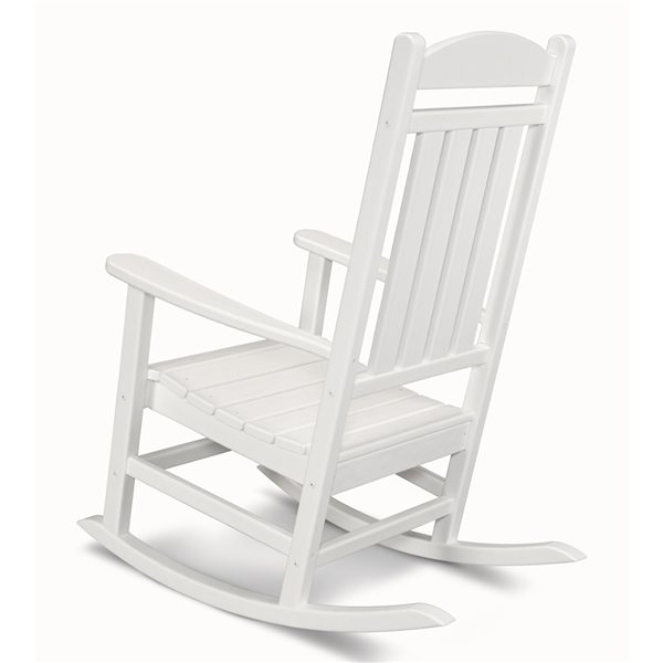 Polywood white rocking discount chair