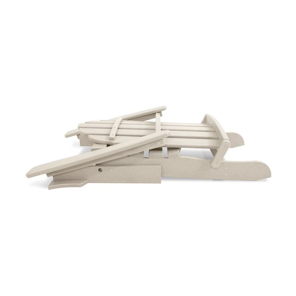 Trex Outdoor Cape Cod Sand-Castle Plastic Folding Adirondack Chair