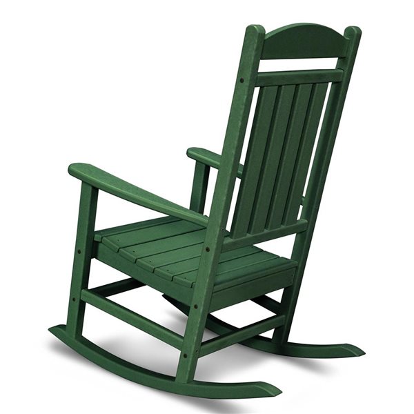 POLYWOOD Rocker Green Plastic Presidential Rocking Chair