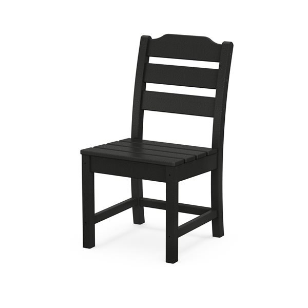 allen + roth Oakport Black Plastic Dining Chair