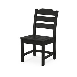 allen + roth Oakport Black Plastic Dining Chair