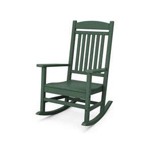 Trex Outdoor Seaport Rainforest-Canopy Plastic Porch Rocking Chair