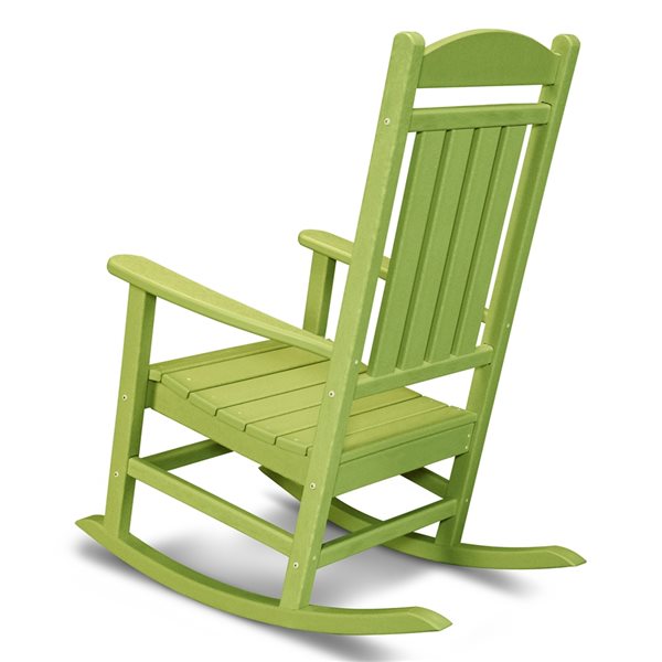 POLYWOOD Rocker Lime Plastic Presidential Rocking Chair