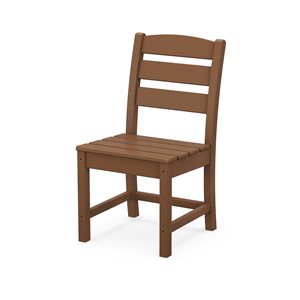 POLYWOOD Lakeside Teak Plastic Dining Chair